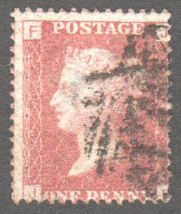 Great Britain Scott 33 Used Plate 148 - JF - Click Image to Close